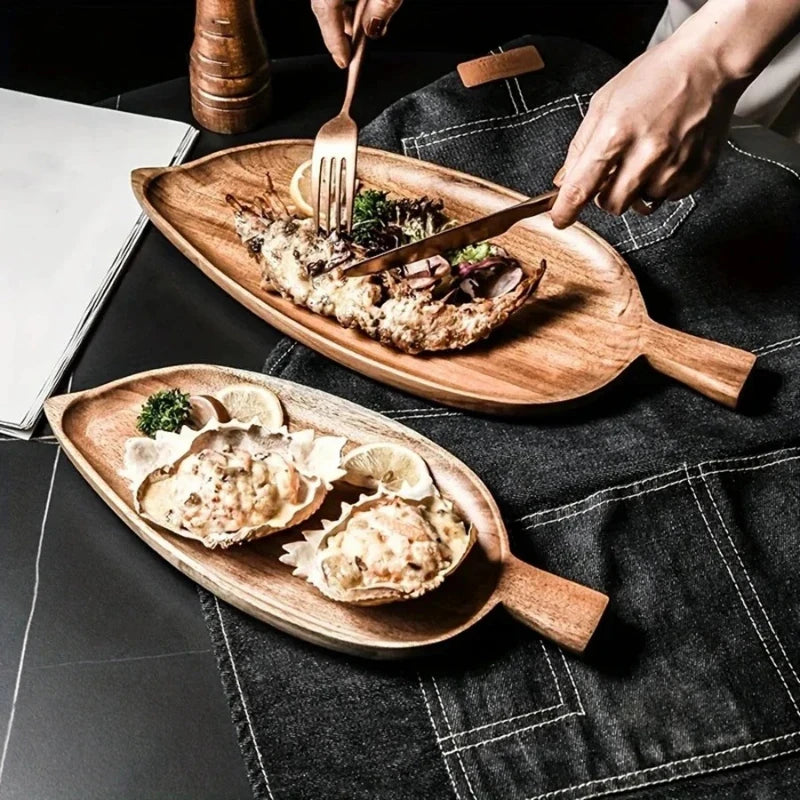 Premium Solid Wood Leaf Tray