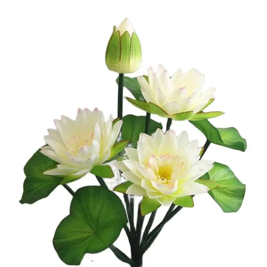 Enhance your decor with our Artificial Lotus Flower Bunch, featuring 10 vibrant silk stalks perfect for weddings, parties, and home styling.