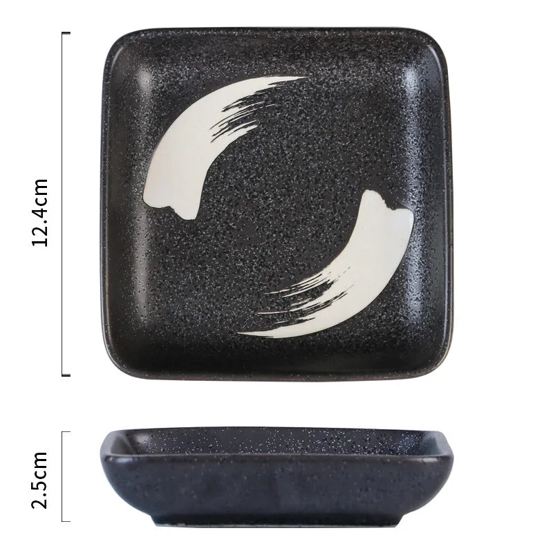 Glazed Porcelain Sushi Plate