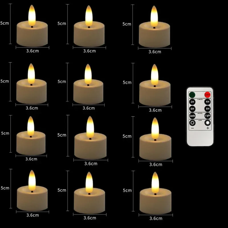 Led Flameless Tea Light Candles