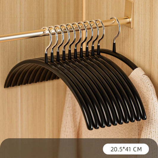 Discover the Anti-Slip Metal Hanger for ultimate space-saving and durability with its sturdy concave-convex design that securely holds clothes—upgrade your closet today!