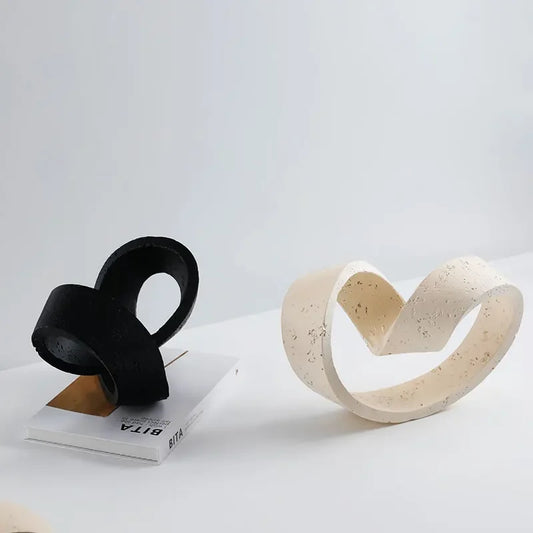 Geometric Ring Stone Decor