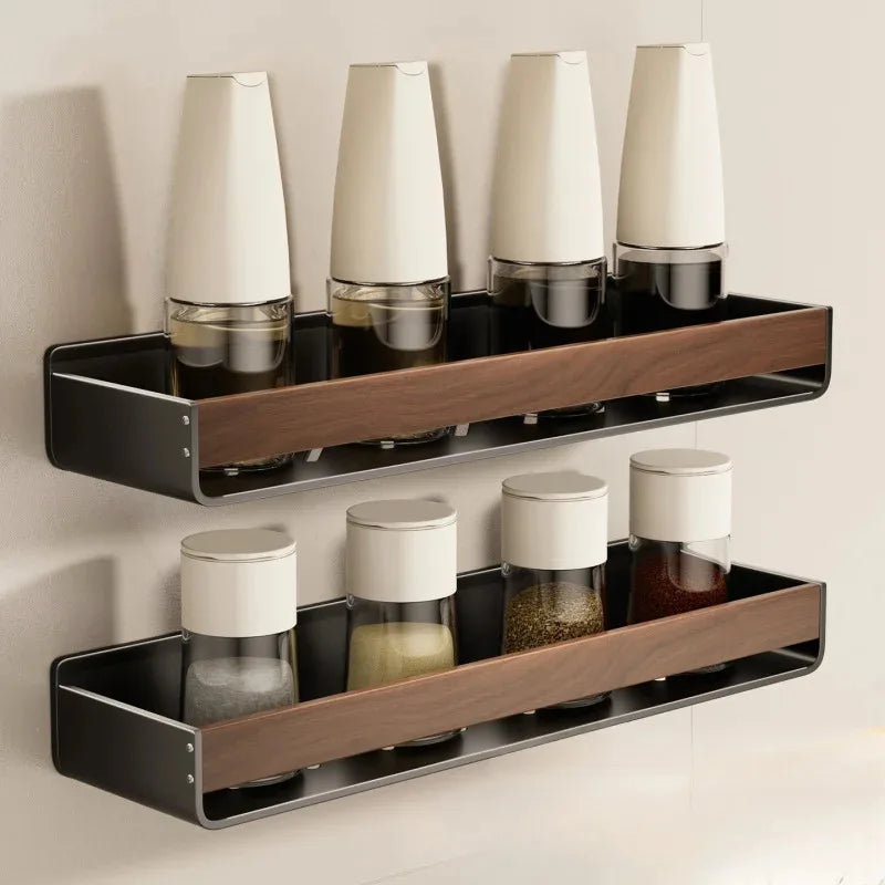 Stainless Steel Wall Spice Rack Deluxe Organizer delivers rust-resistant, space-saving bottle storage with punch-free setup-organize condiments now