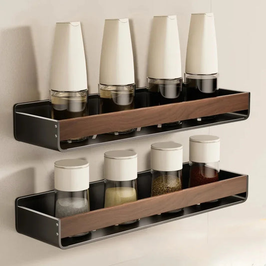 Stainless Steel Wall Spice Rack Deluxe Organizer delivers rust-resistant, space-saving bottle storage with punch-free setup-organize condiments now