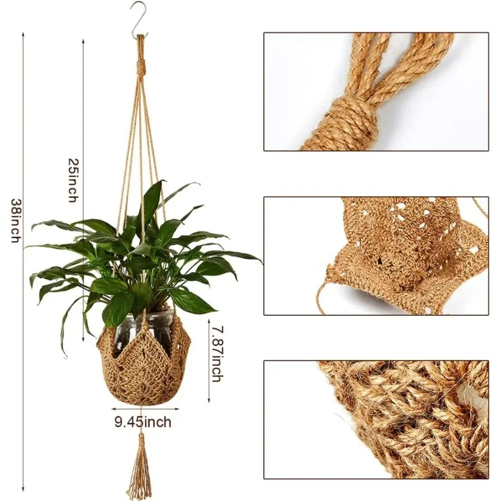 Handmade Macrame Hanging Basket Planter