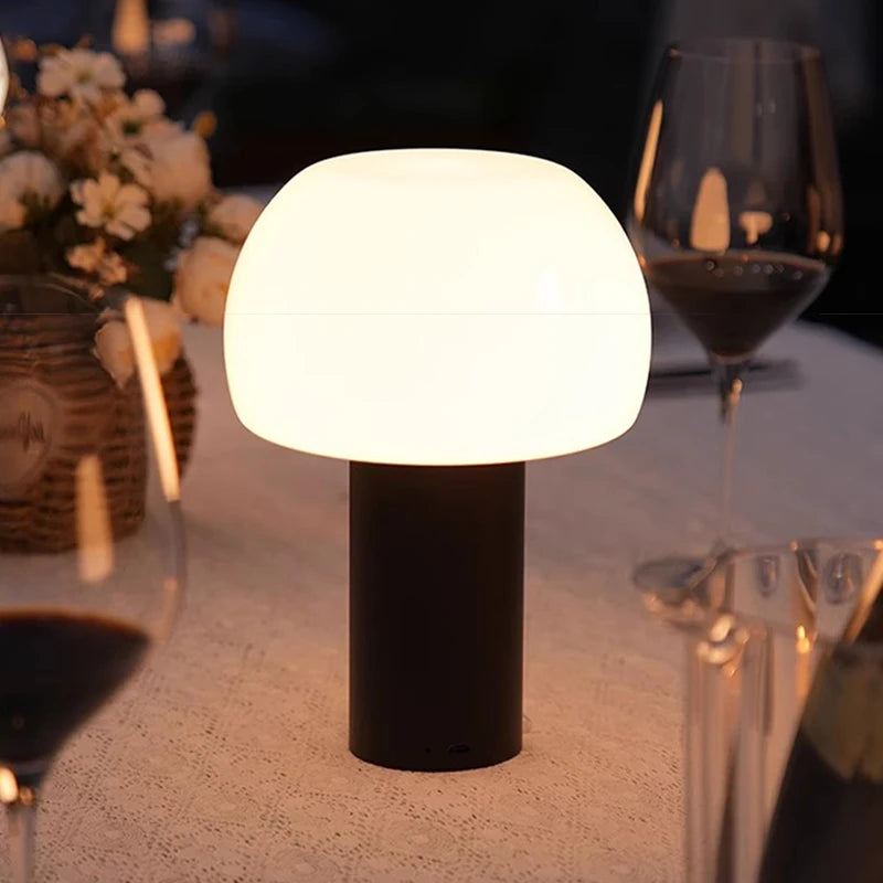 Wireless Charging Mushroom Table Lamp