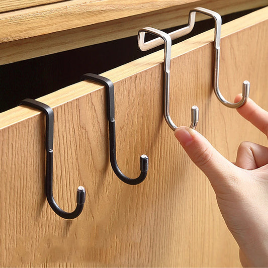Stainless Steel S Shape Hook delivers durable, space-saving cabinet/back storage with no-punch installation for kitchens and bathroom, get yours today!