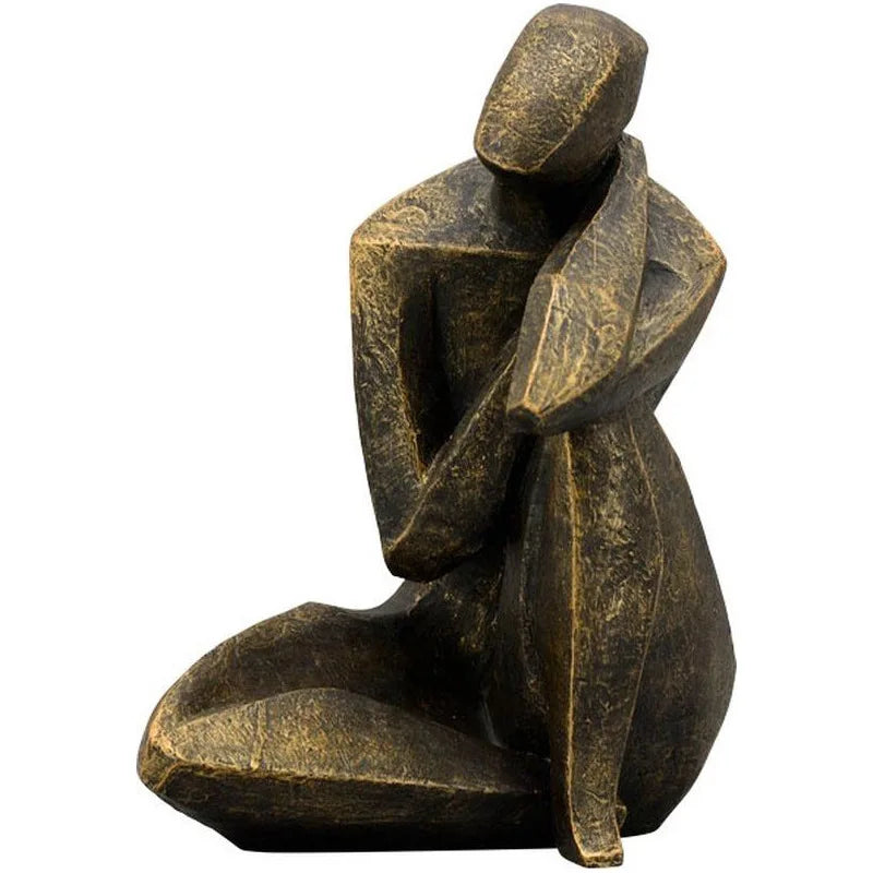 Golden Figurine Display Ornament