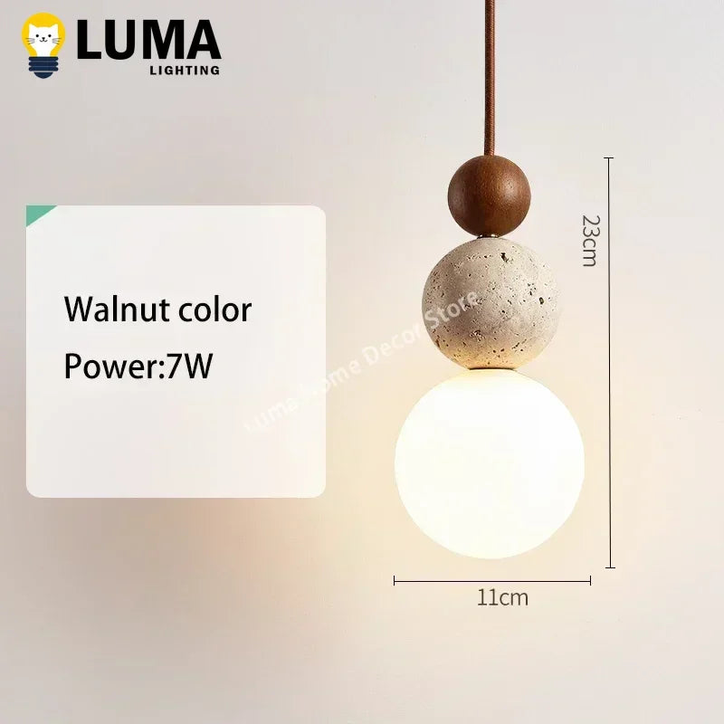 Travertine Pendant Light