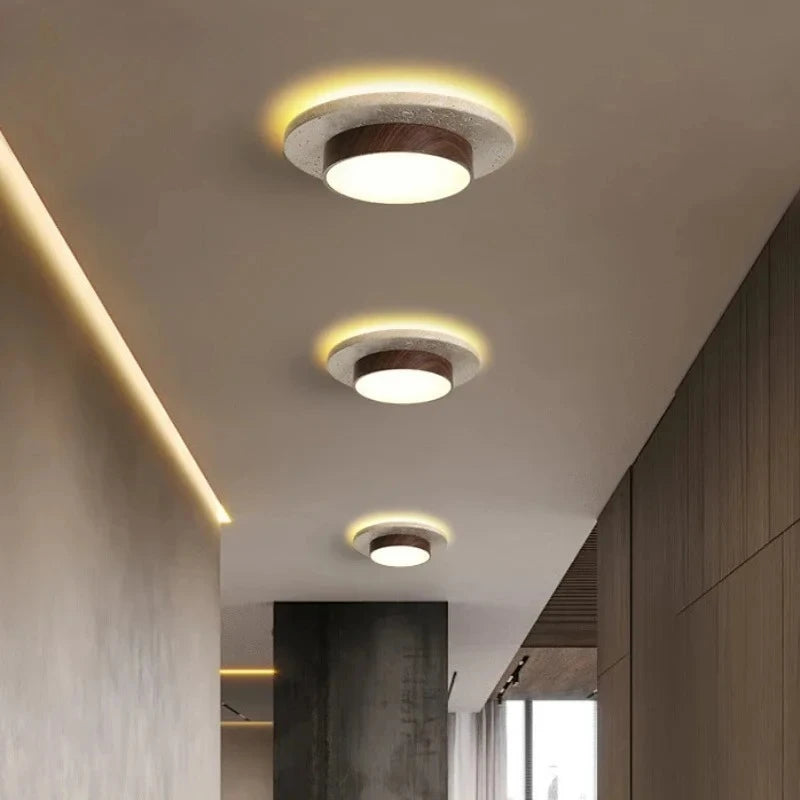 Stone Architectural Ceiling Lamp