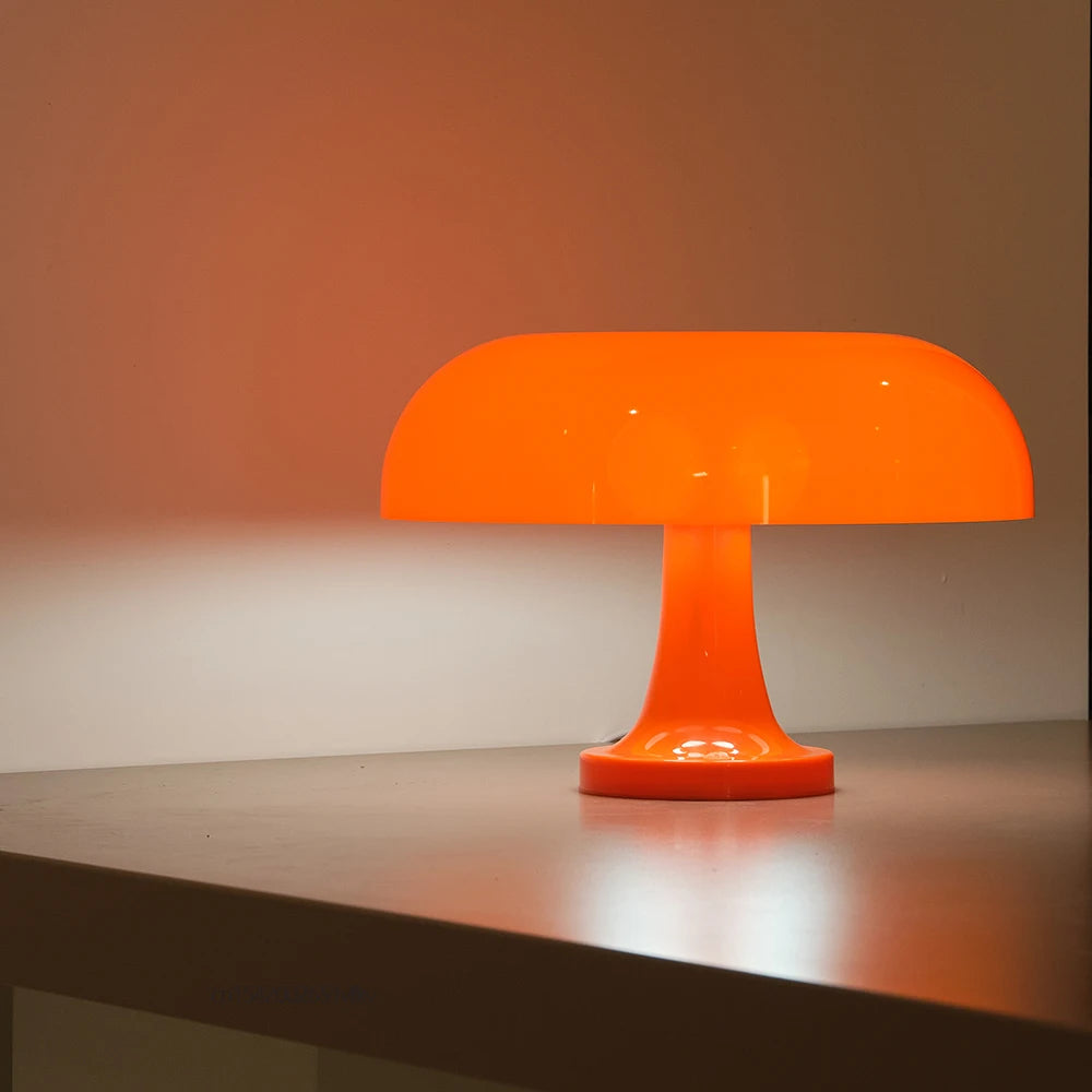 Mushroom Table Lamp Danish Designer Orange