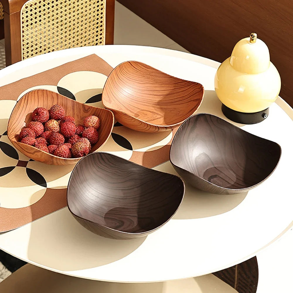 Wood Grain Fruit Plate