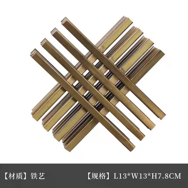 Gilded Irregular Metallurgical Architectural Sculpture