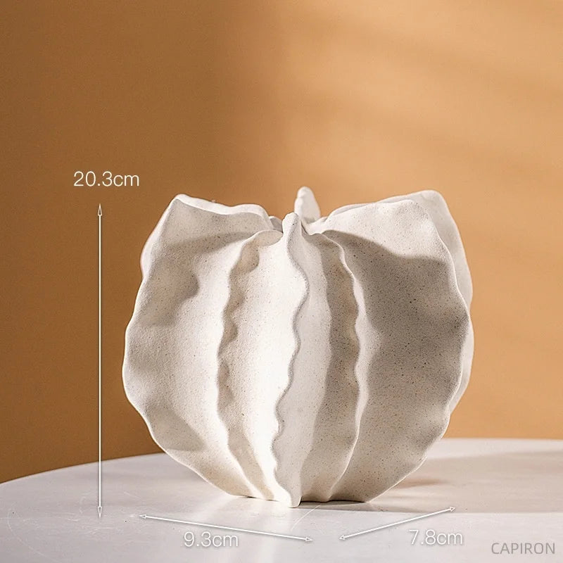 Ceramic Irregular Vase Centerpiece