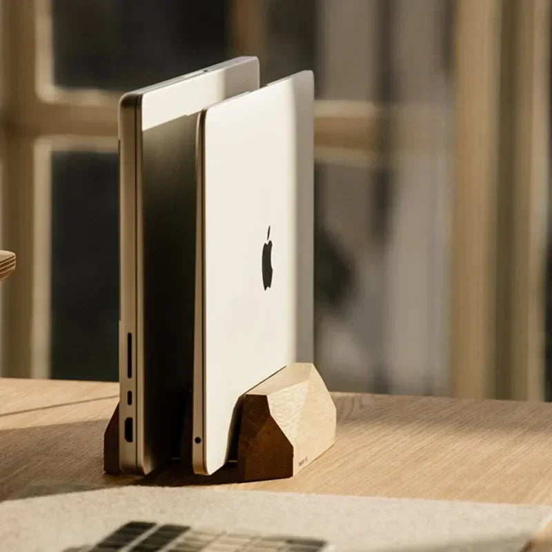 Solid Wood Laptop Stand delivers dual-layer, adjustable, anti-slip ergonomics for a neater desk and organized devices, upgrade your workspace and Shop now!!