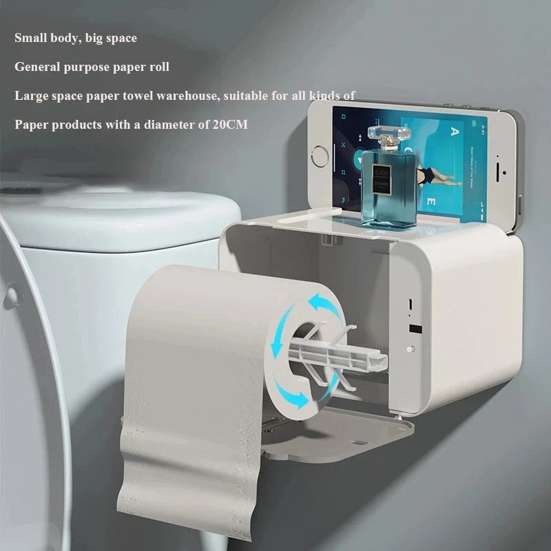 Industrial Grade Induction Toilet Paper Holder