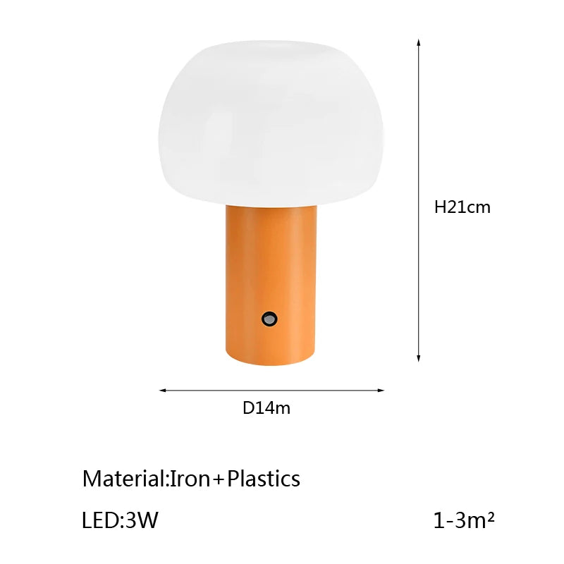 Wireless Charging Mushroom Table Lamp