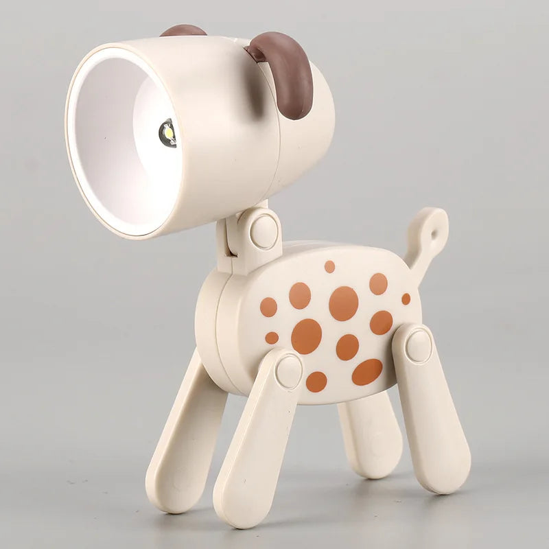 Cute Dog Night Light Folding Desk Lamp For Kids Bedroom
