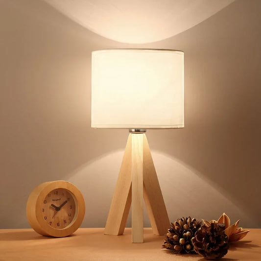 Wooden Table Lamp Light