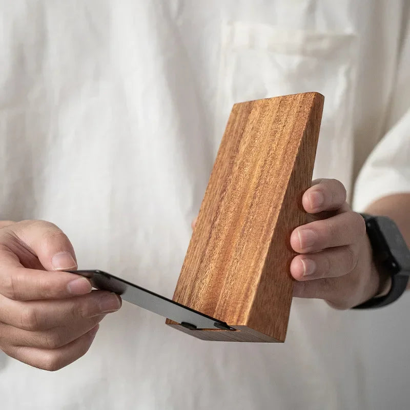 Luxury Wood Sloped Desk Bookends