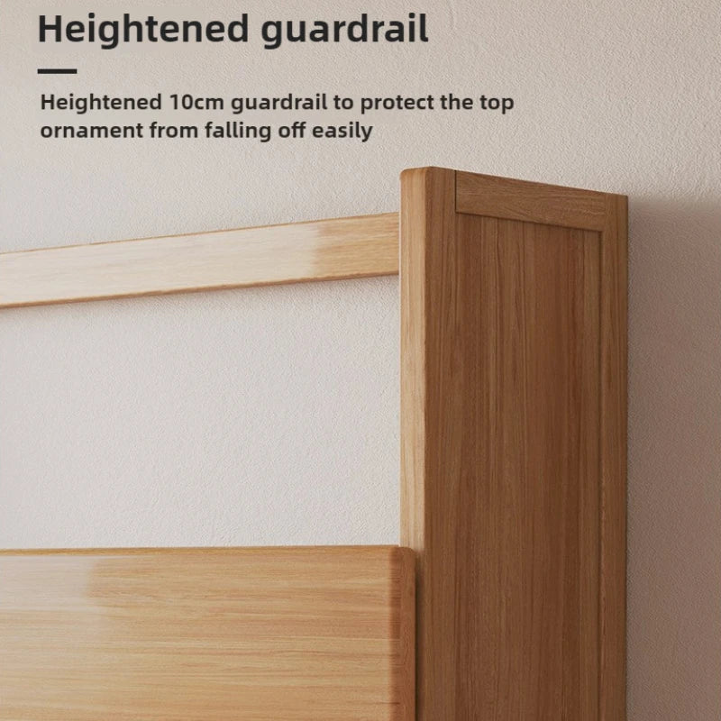 Solid Wood Desktop Bookshelf Storage