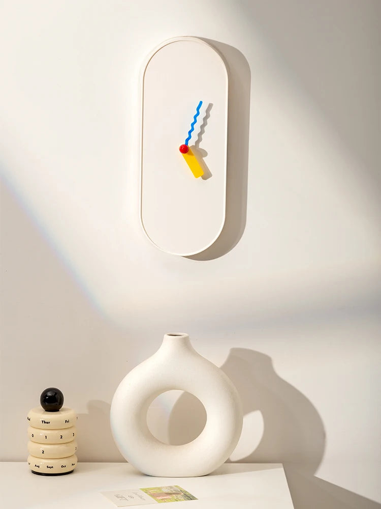 Oval Digital Wall Clock