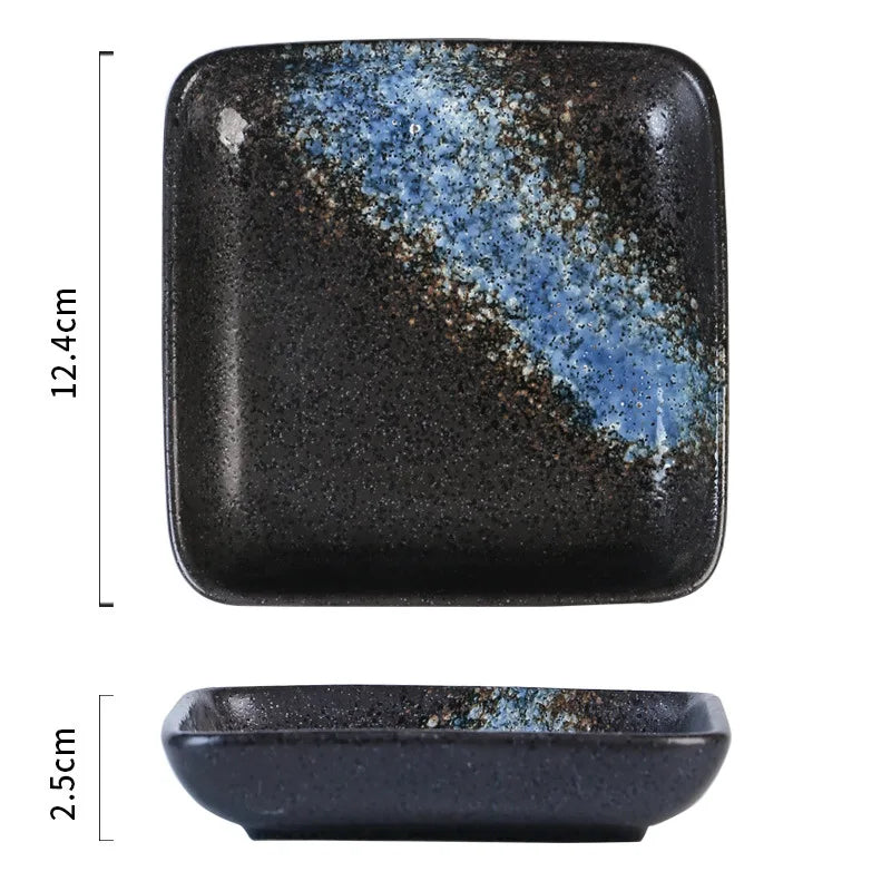 Glazed Porcelain Sushi Plate