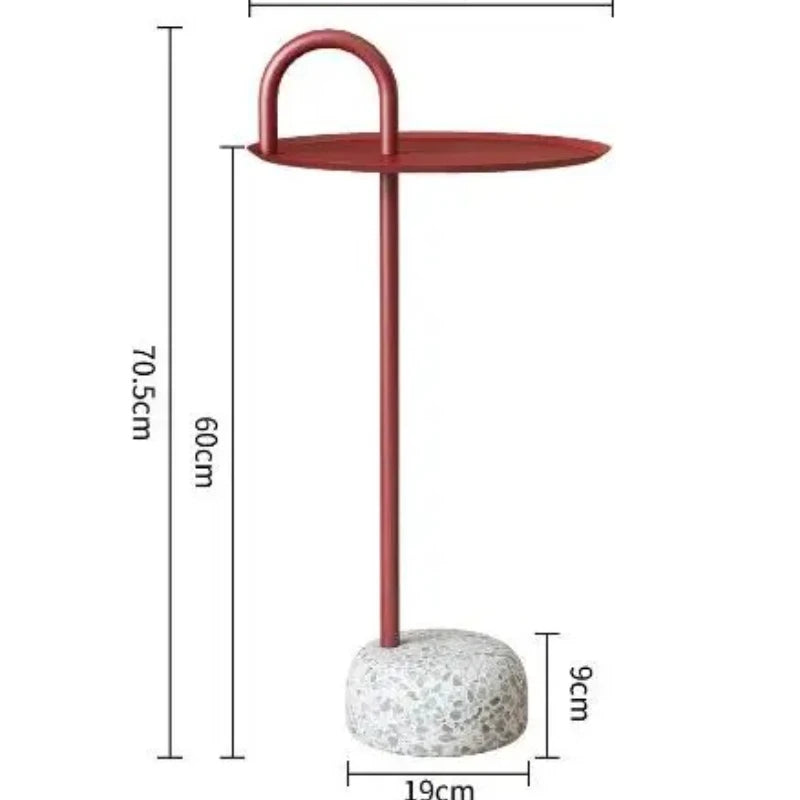 Stone Base Side Table