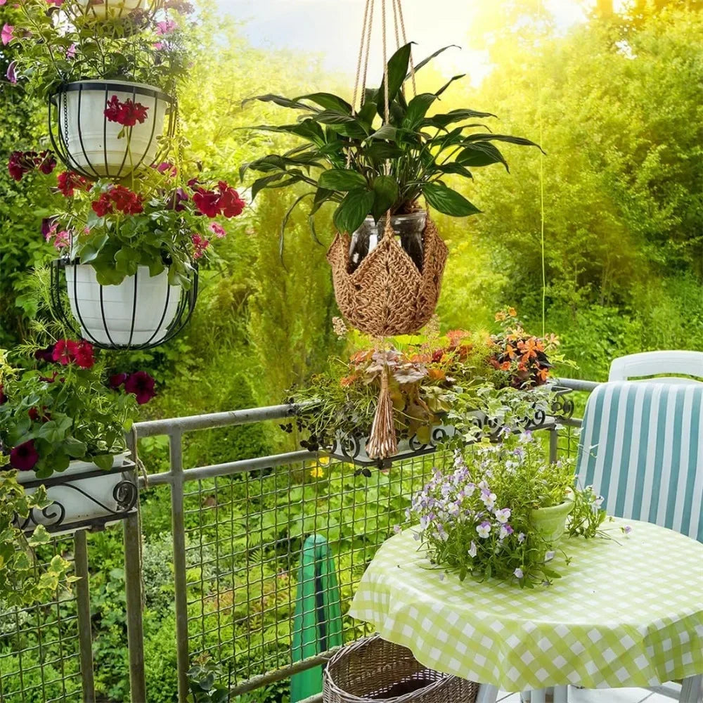 Handmade Macrame Hanging Basket Planter