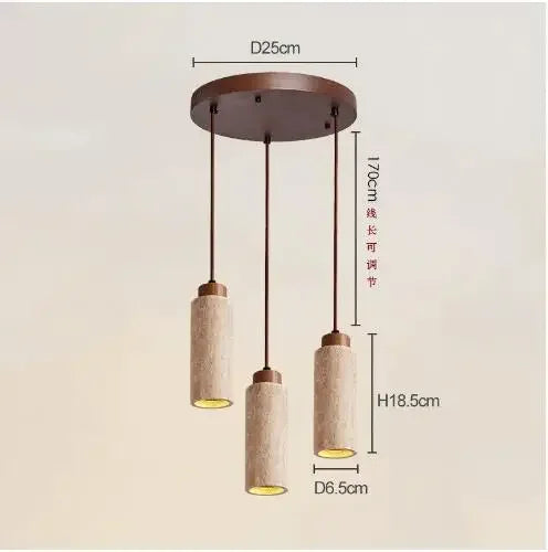 Travertine Chandelier