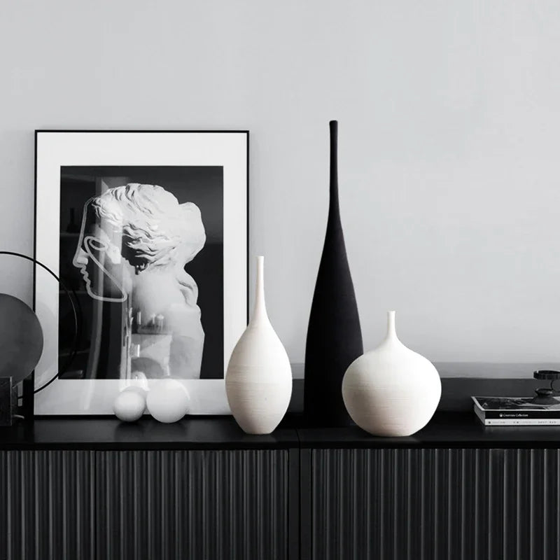 Minimalist Zen Ceramic Art Vase