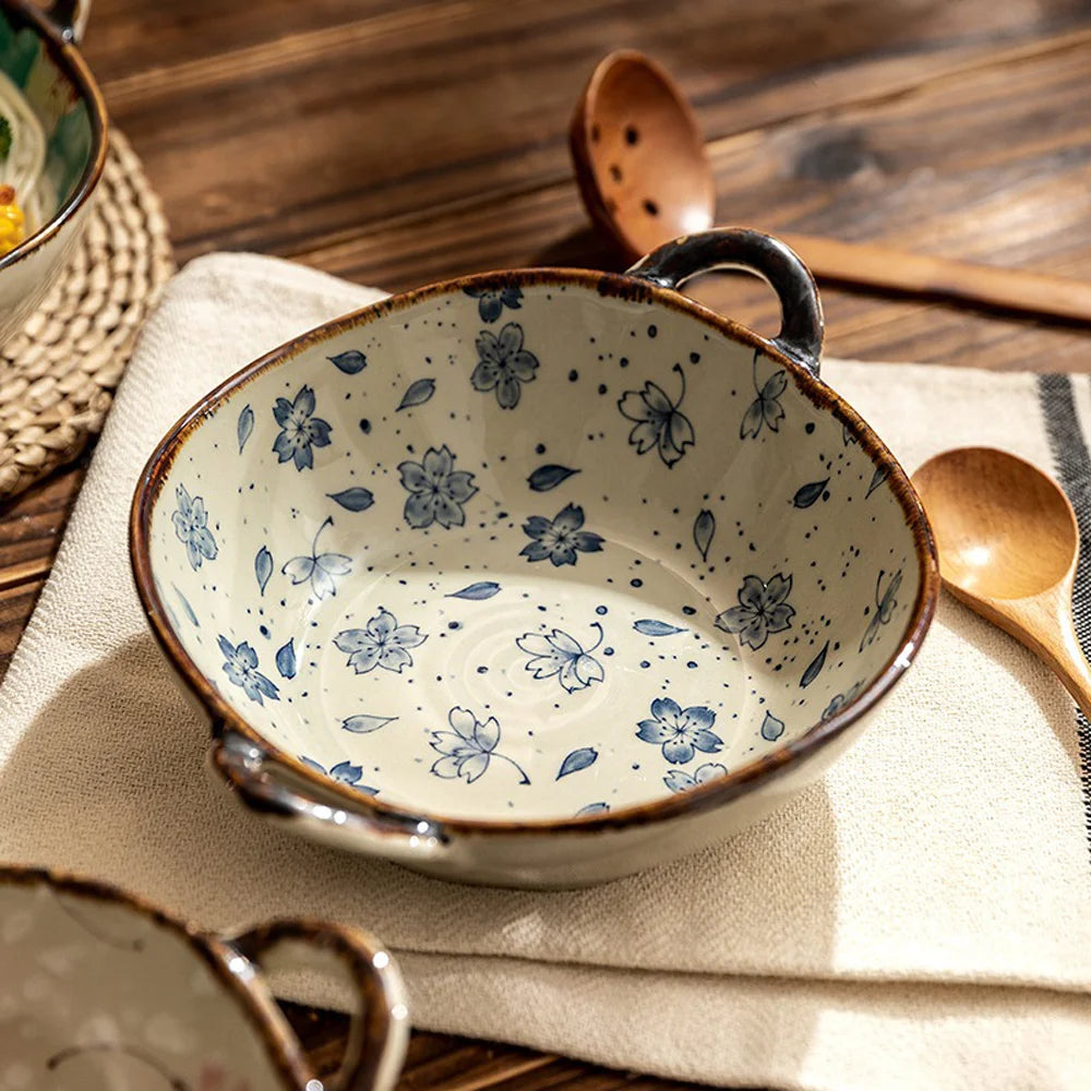 Microwave Safe Ceramic Noodle Bowl