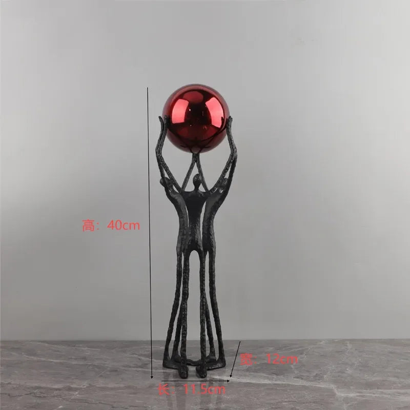 Elegant Cast Iron Sculpture