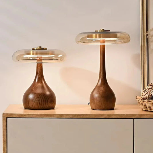 Retro Wooden Floor Lamp delivers vintage charm with glass crystal accents, ideal for bedrooms, living rooms, or study, boosting warmth and style; shop now.