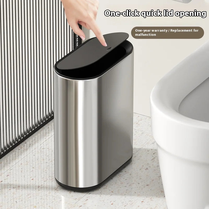 Stainless Steel Slimline Trash Can