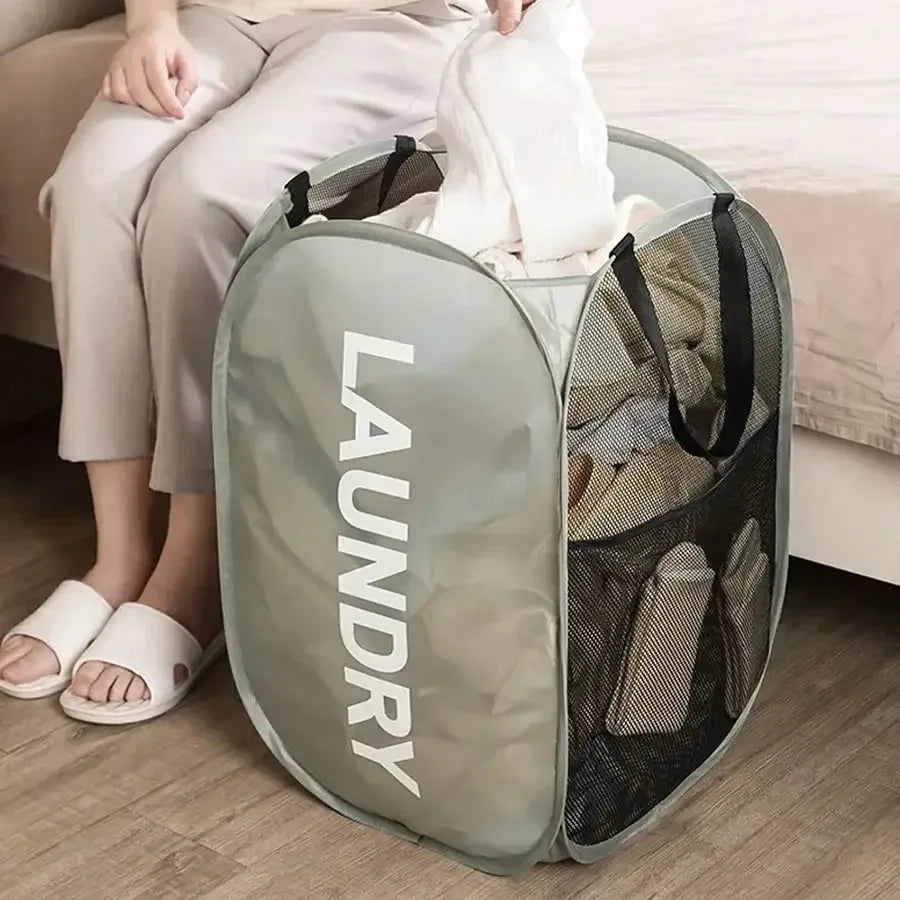 Large Foldable Mesh Laundry Basket