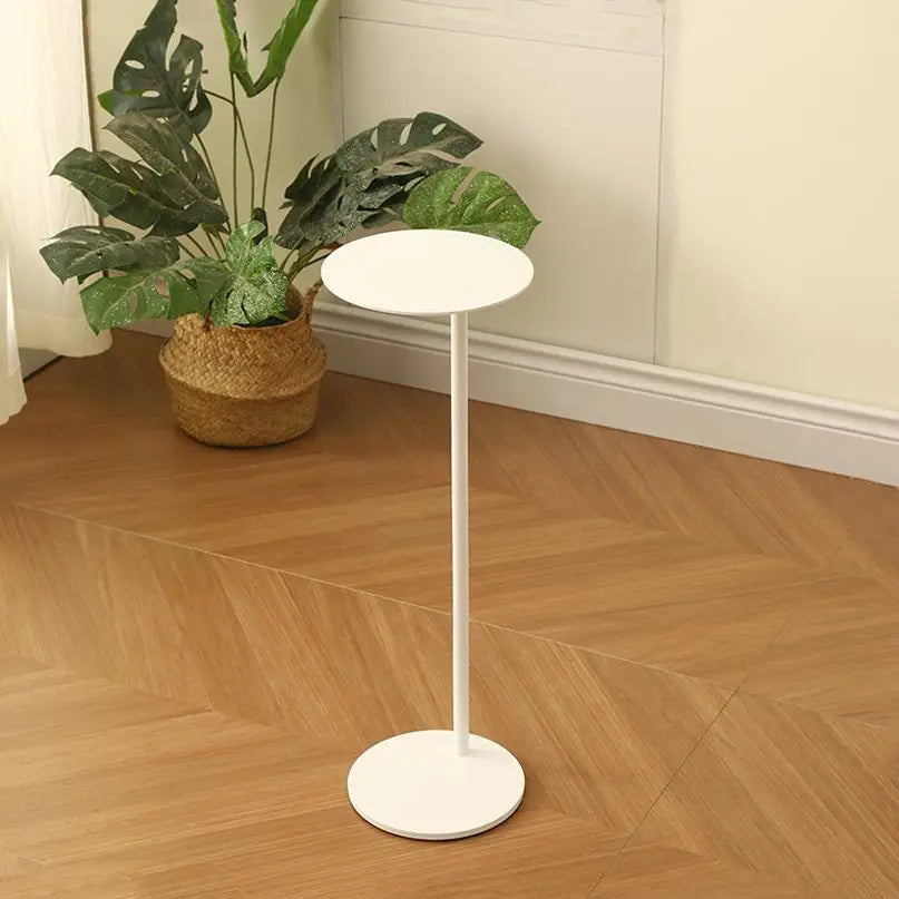 Minimalist Round Glass Side Table