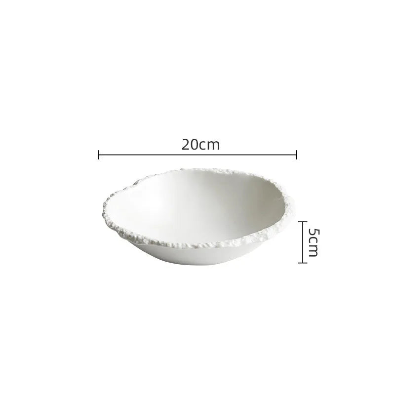 Premium Rock Texture Porcelain Dinnerware