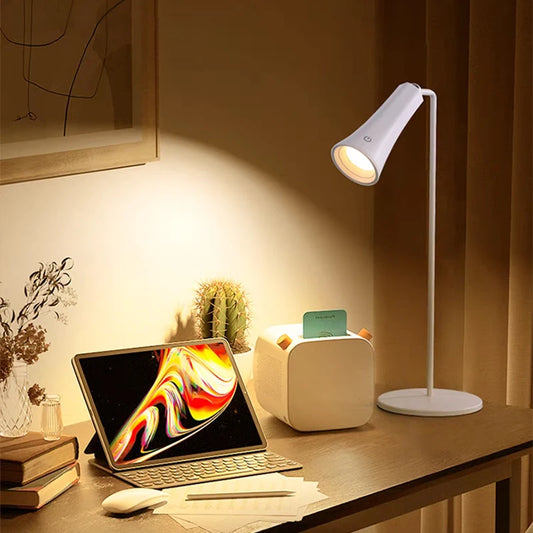 Illuminate your space with the Desk Lamp Hanging Magnetic Table Lamp, an LED USB rechargeable night light featuring stepless dimming for cabinets and wardrobes.