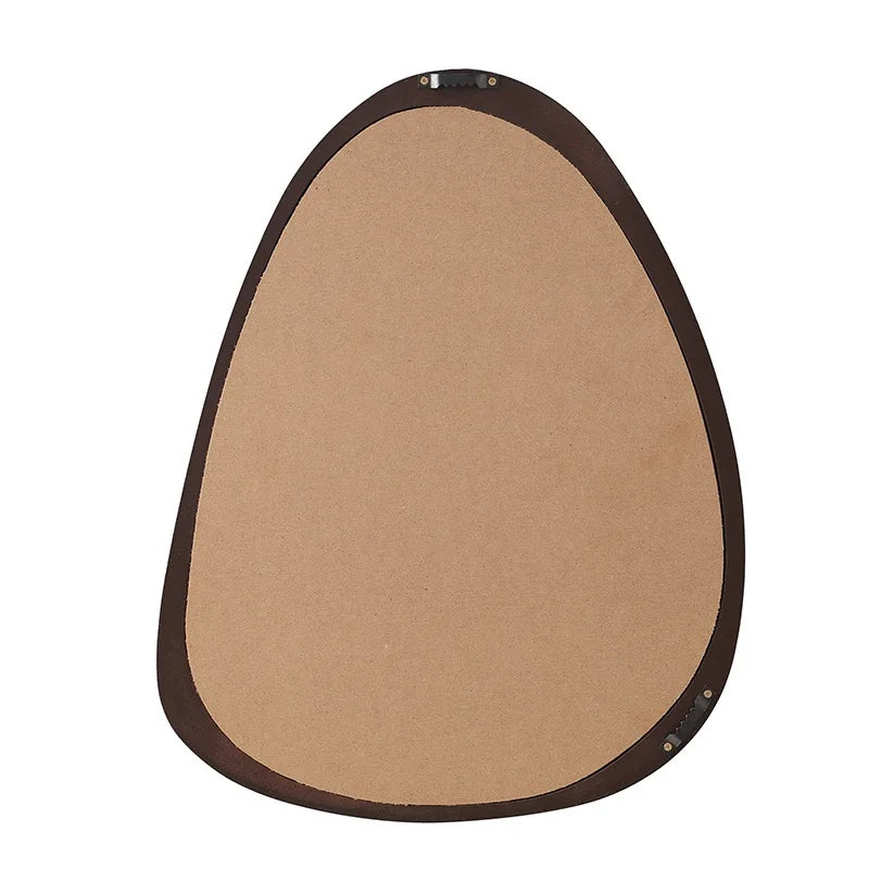 Asymmetrical Wood Wall Mirror
