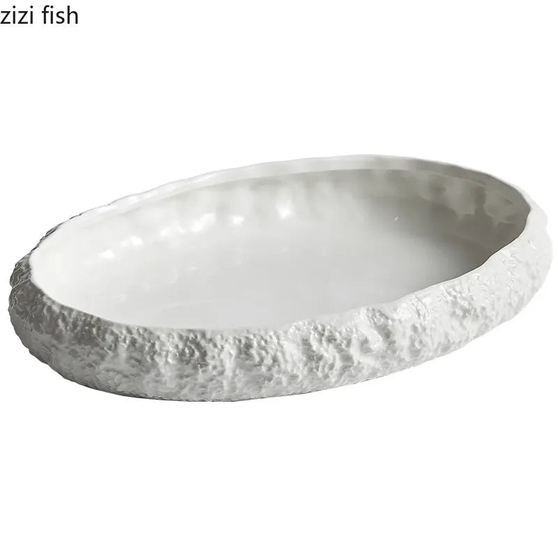 Rock Texture Porcelain Plate