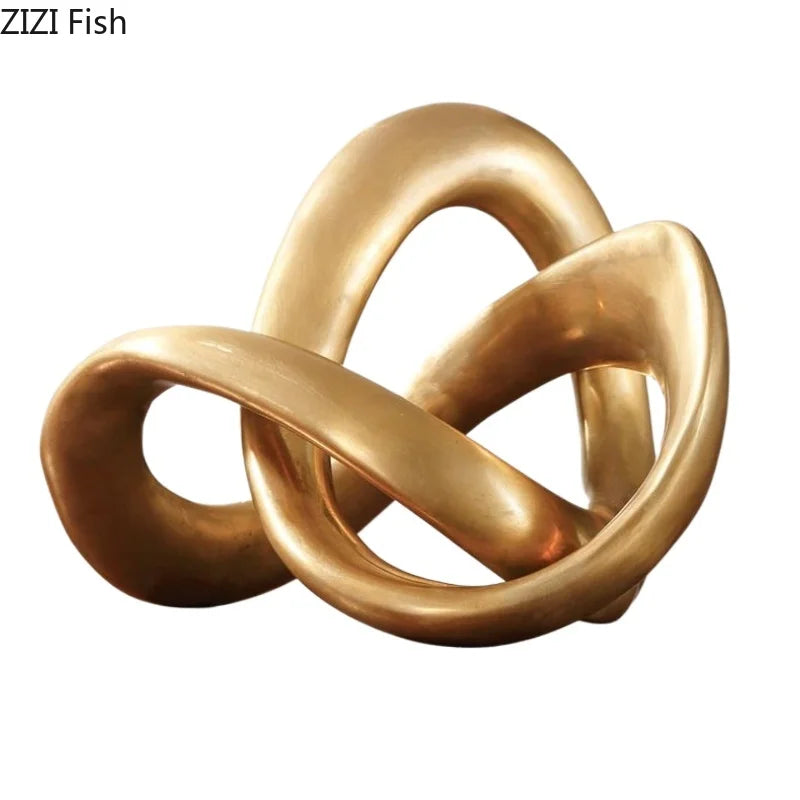 Geometric Gold Resin Moon Plate