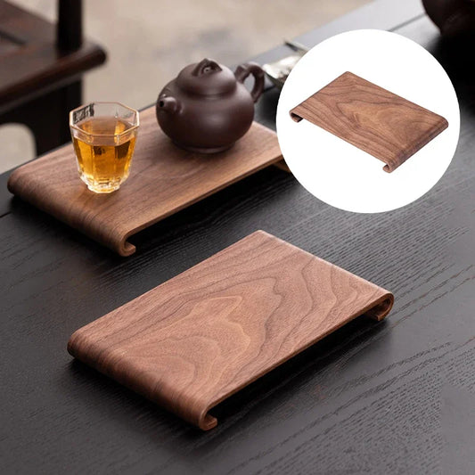 Discover the exquisite Walnut Tea Cup Tray, a versatile wooden storage holder perfect for candles, desserts, and home decor.