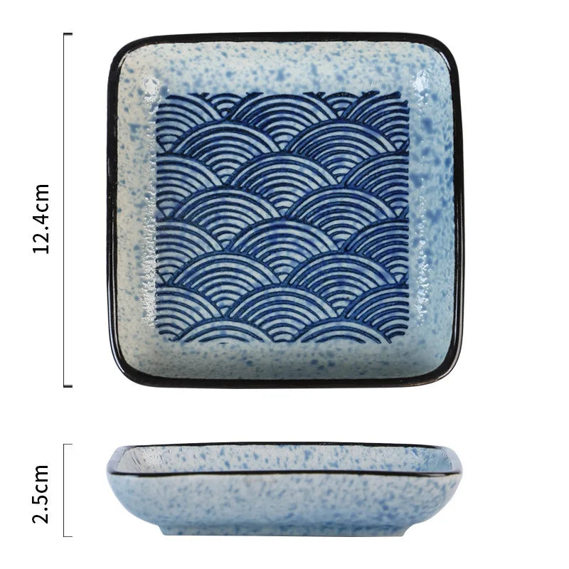 Glazed Porcelain Sushi Plate