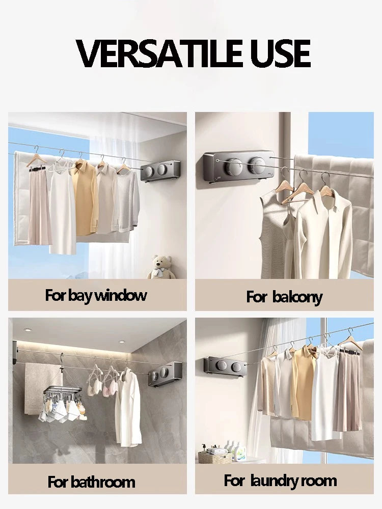 Weatherproof Retractable Clothesline