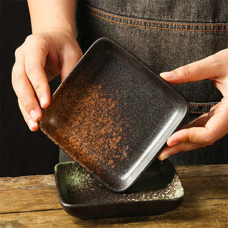 Glazed Porcelain Sushi Plate