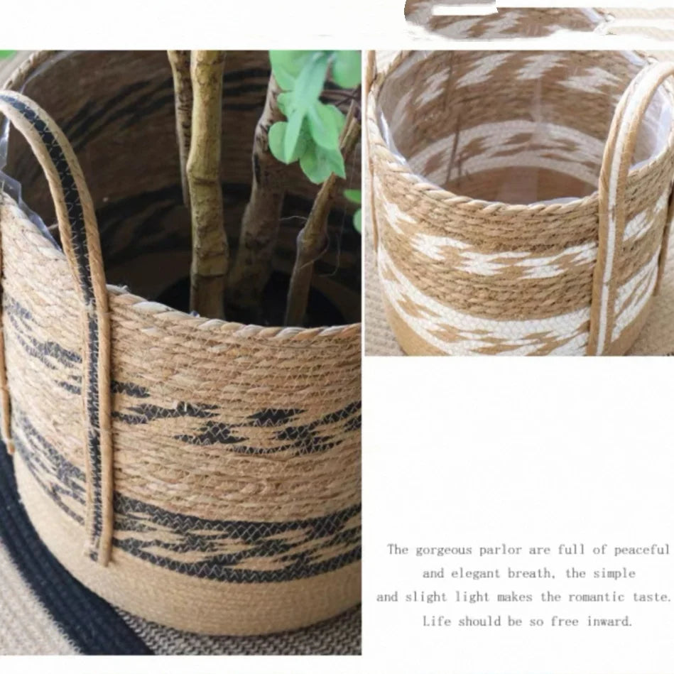 Handwoven Seagrass Planter