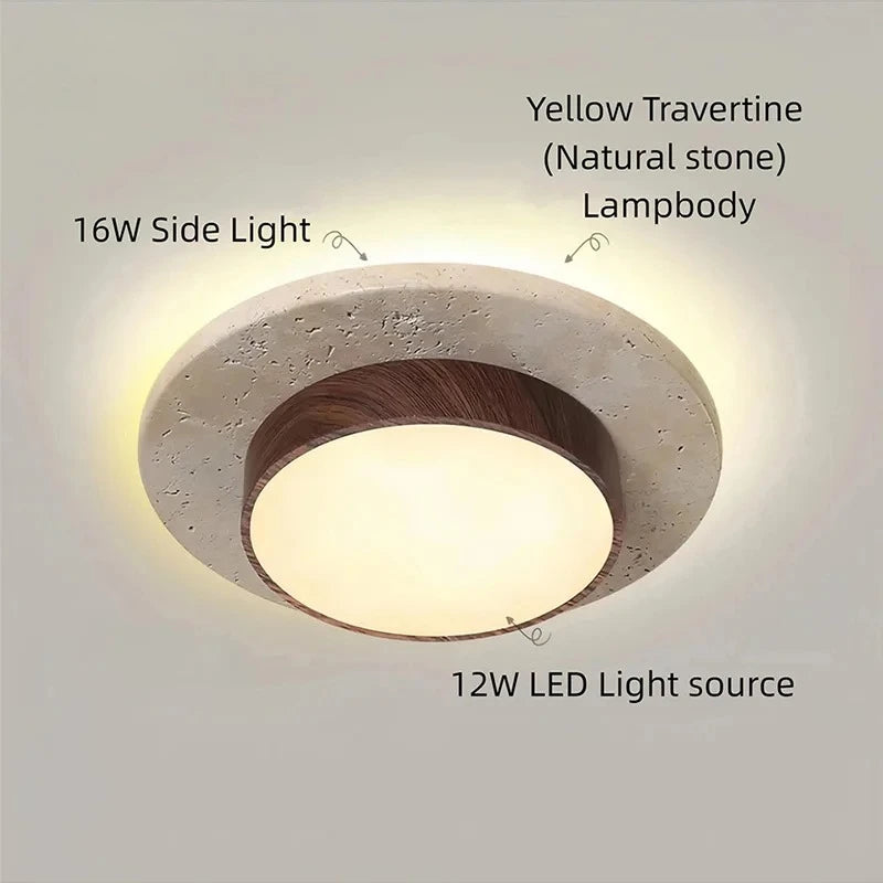 Stone Architectural Ceiling Lamp