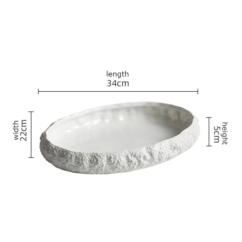 Rock Texture Porcelain Plate