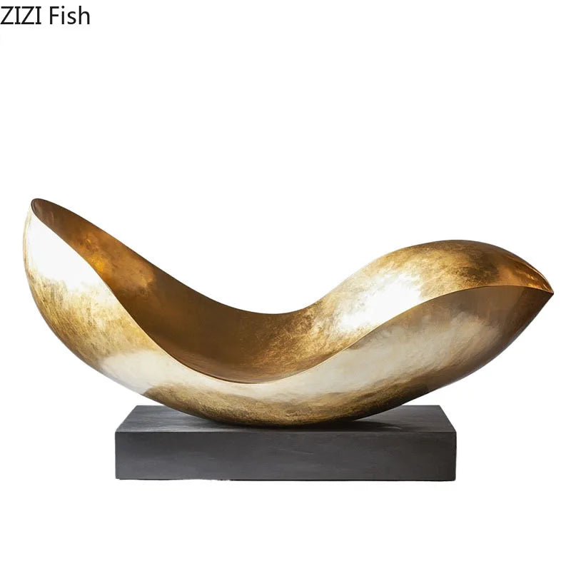 Golden Topology Abstract Decor